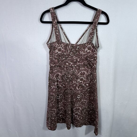Patagonia Mauve Sleeveless Abstract Paisley Organic Cotton Margot Dress Womens M - Picture 2 of 7